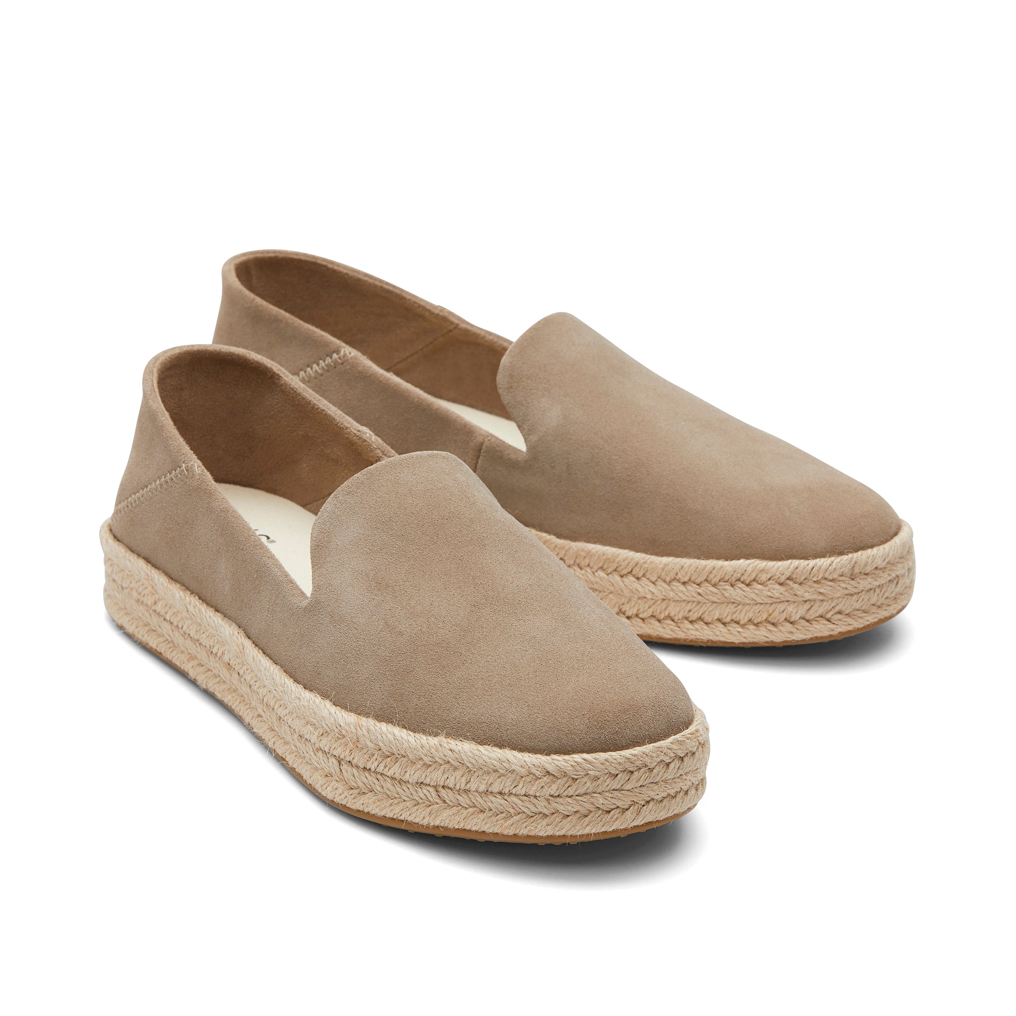 Carolina Taupe Suede Espadrille