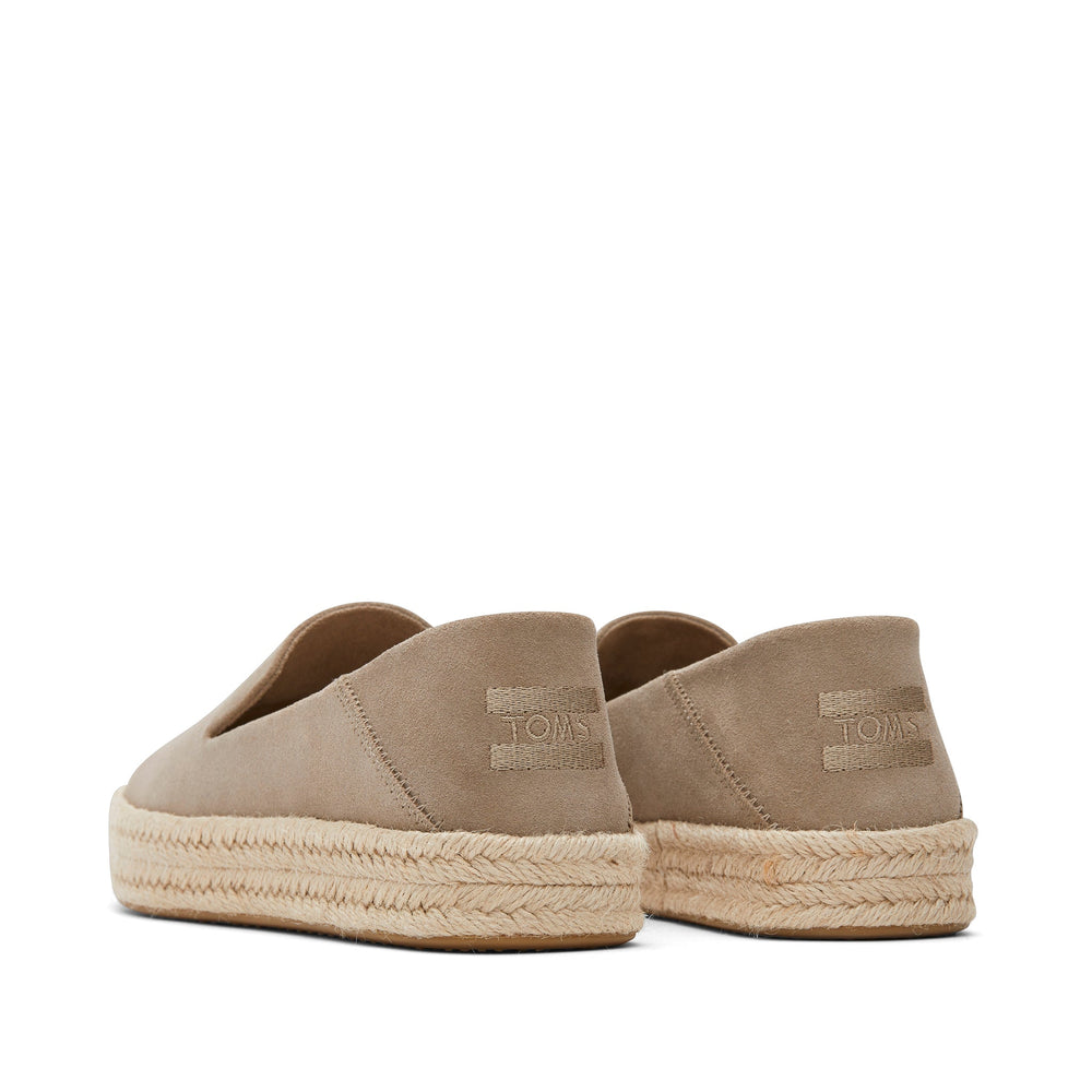 Carolina Taupe Suede Espadrille