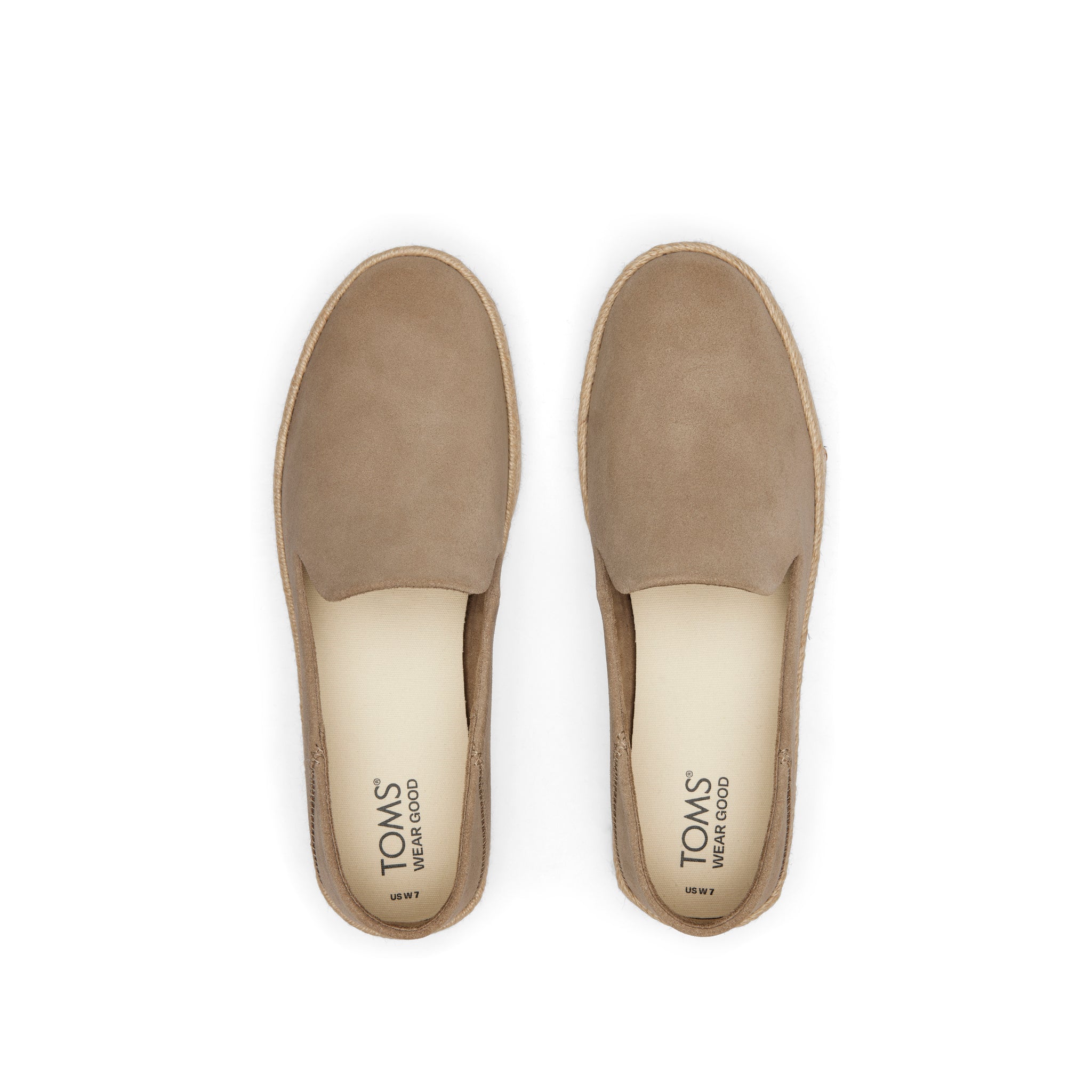 Carolina Taupe Suede Espadrille