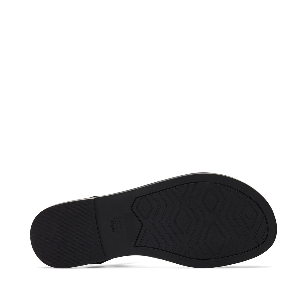 Kira Black Leather Strappy Sandal