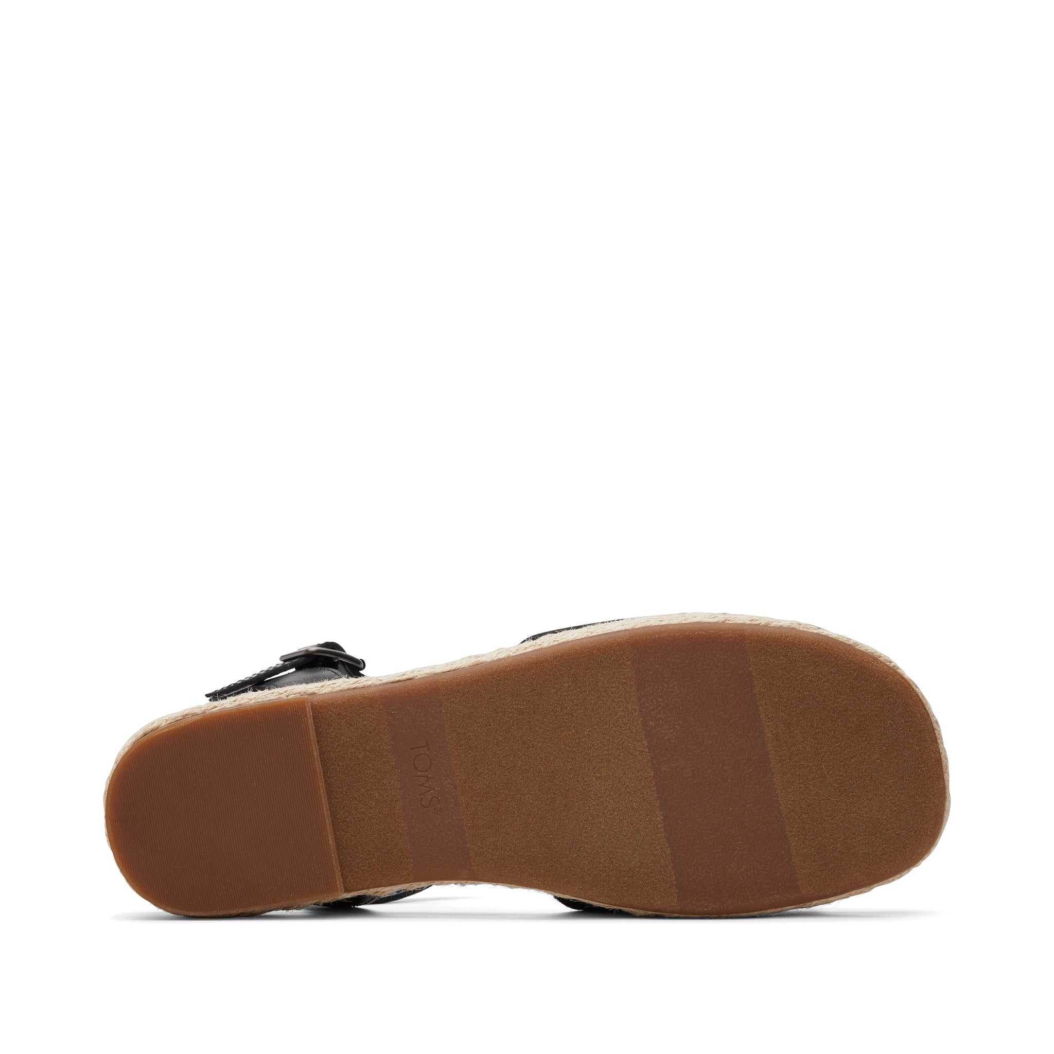 Abby Black Flatform Espadrille Sandal