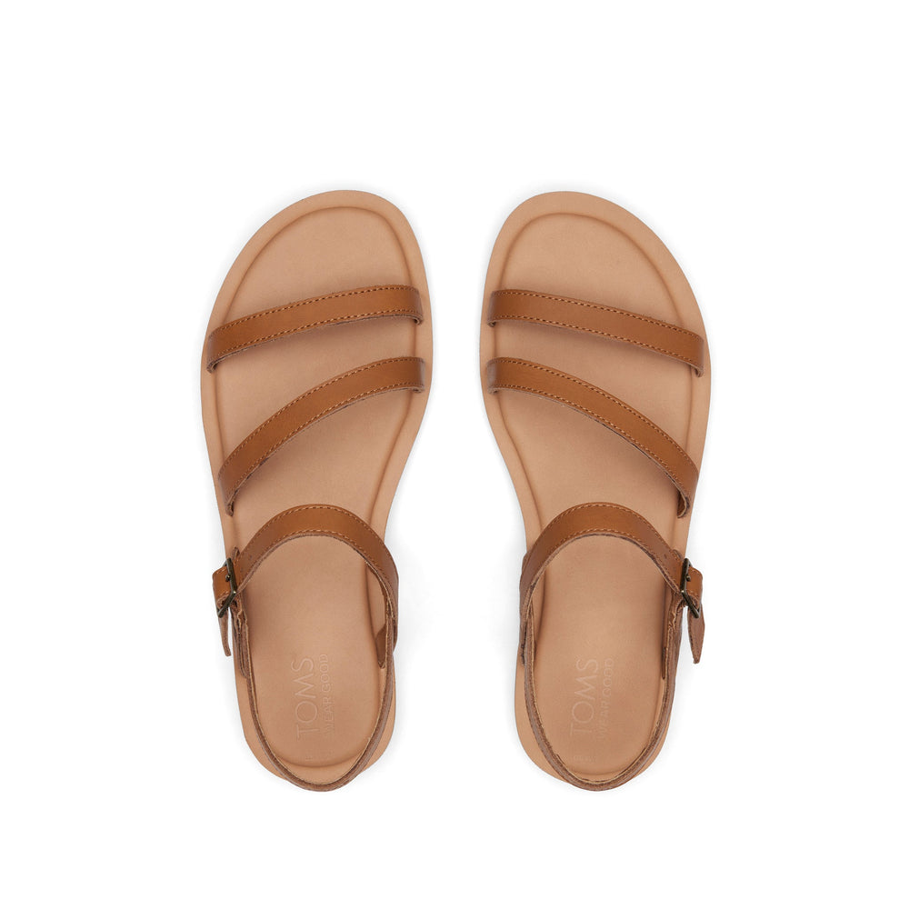 Kira Tan Leather Strappy Sandal