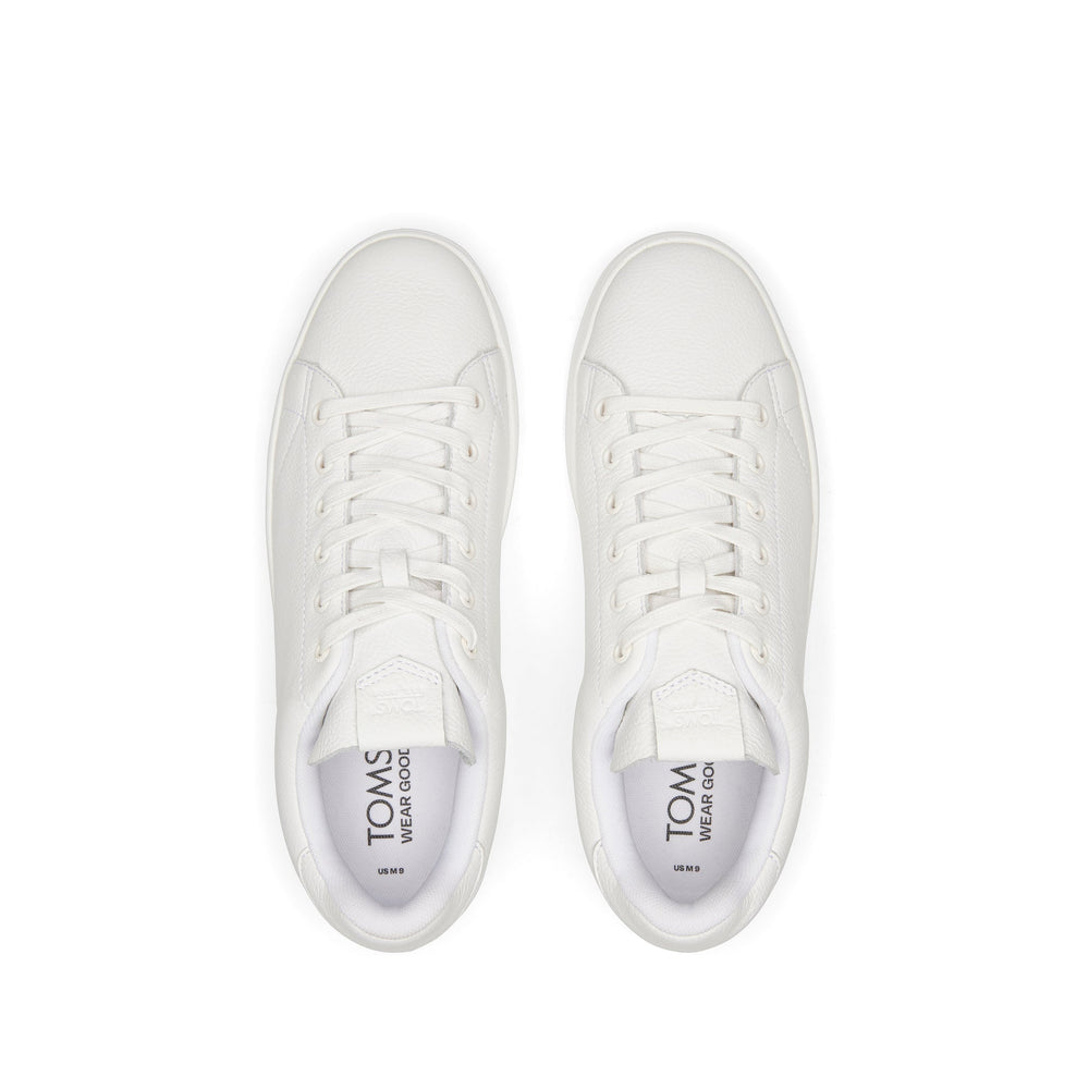 TRVL LITE White Leather Lace-Up Sneaker
