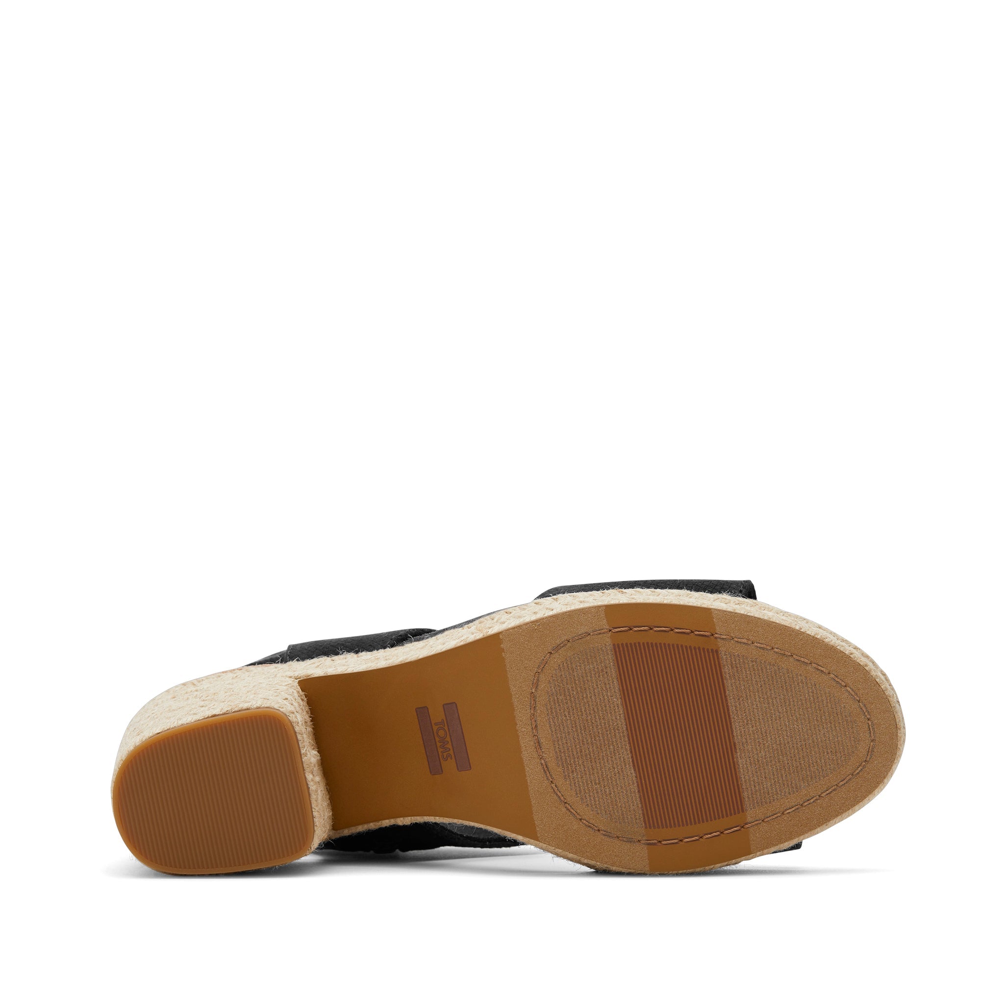 Majorca Rope Black Platform Sandal