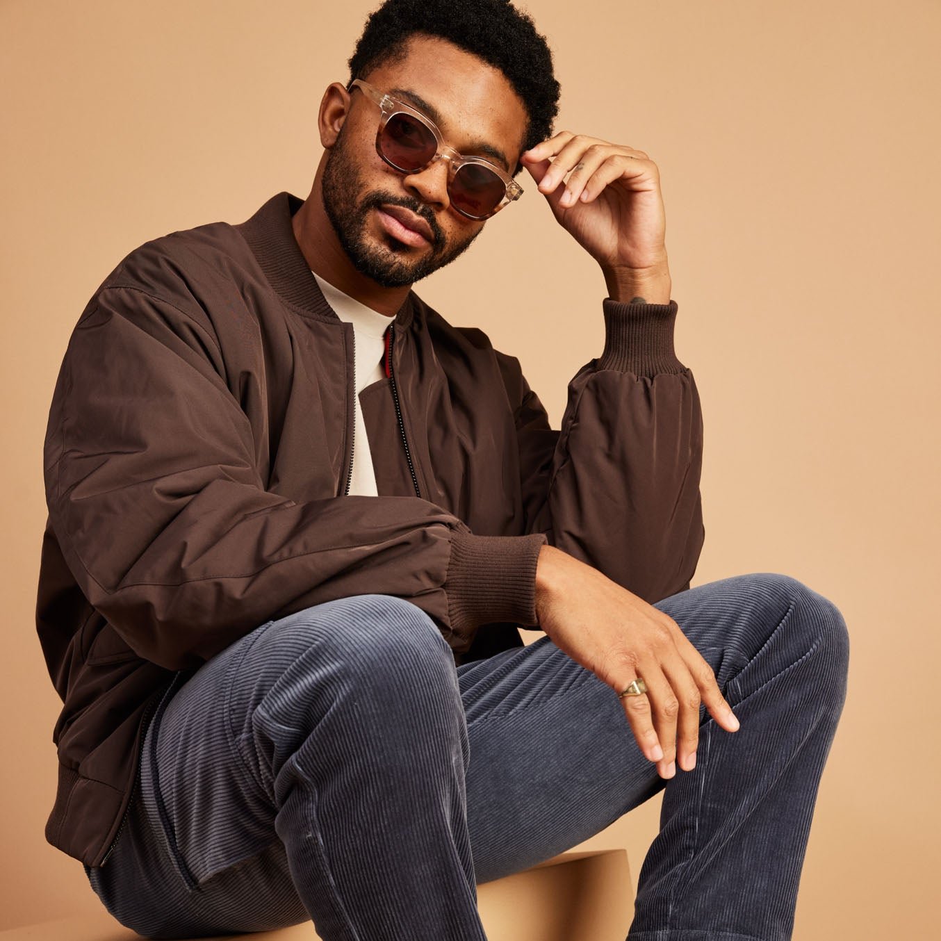 Rome Mocha Fade Handcrafted Sunglasses