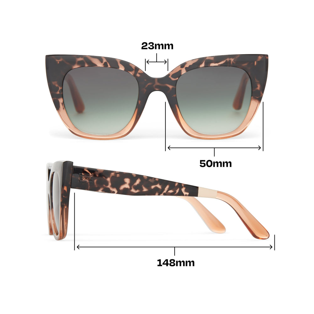Sydney Blonde Tortoise Apricot Fade Traveler Sunglasses