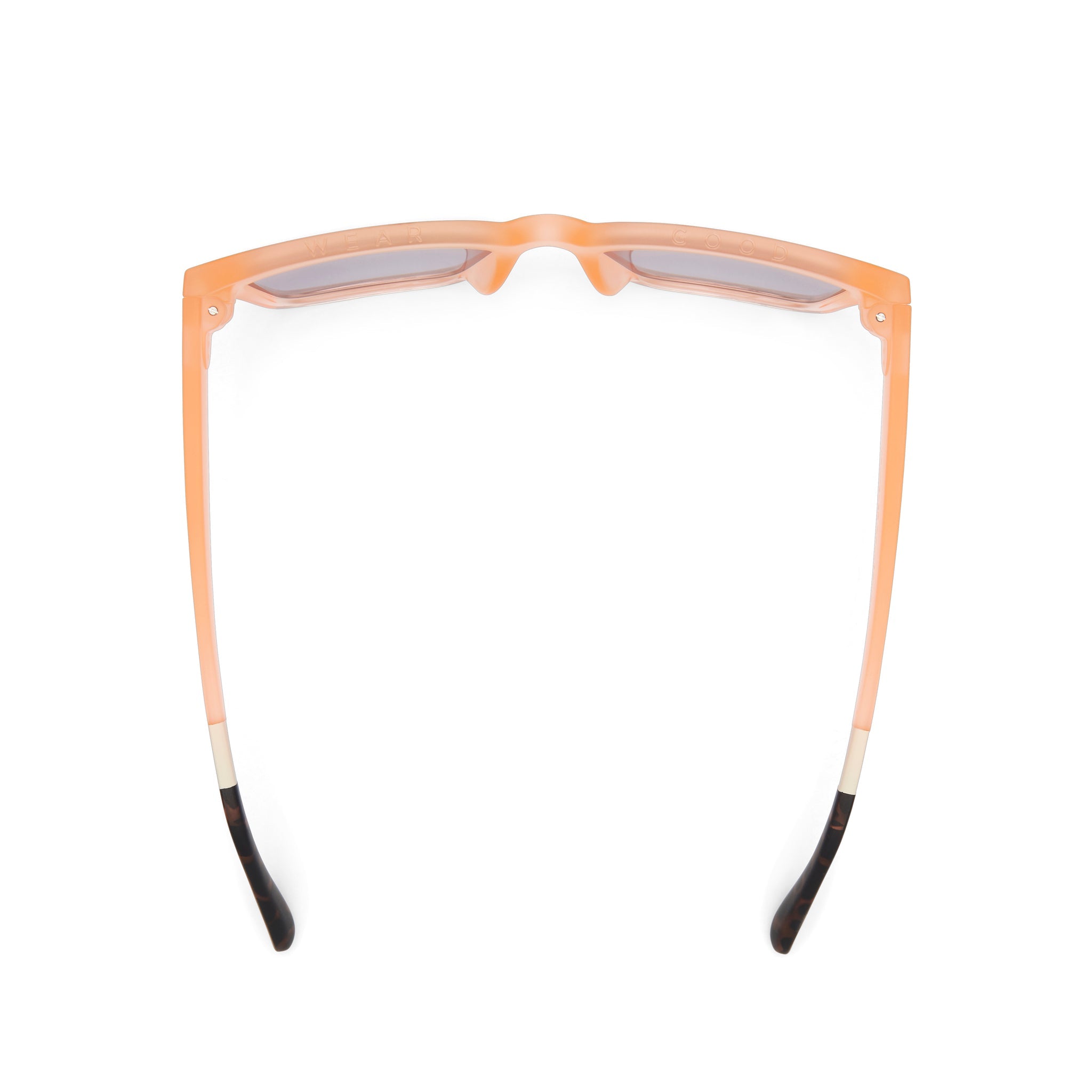 Adelaide Peach Crystal Fade Traveler Sunglasses