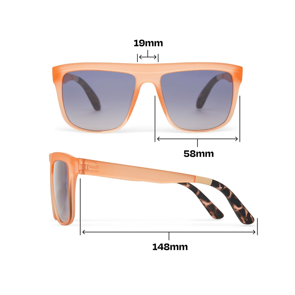 Jett Peach Traveler Sunglasses