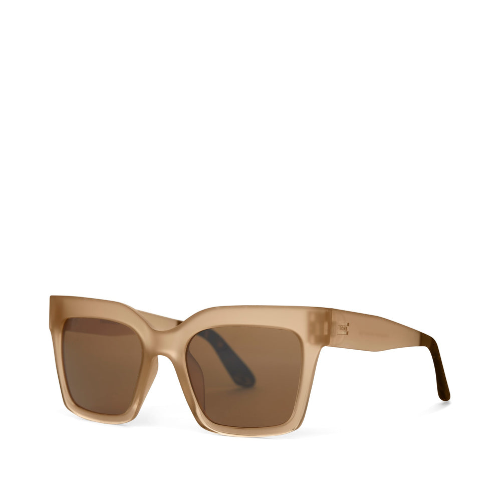 Adelaide Oatmilk Crystal Fade Traveler Sunglasses