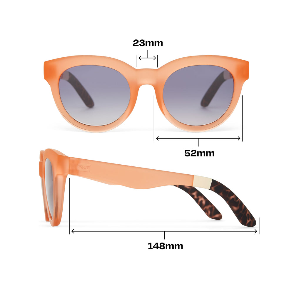 Florentin Peach Traveler Sunglasses
