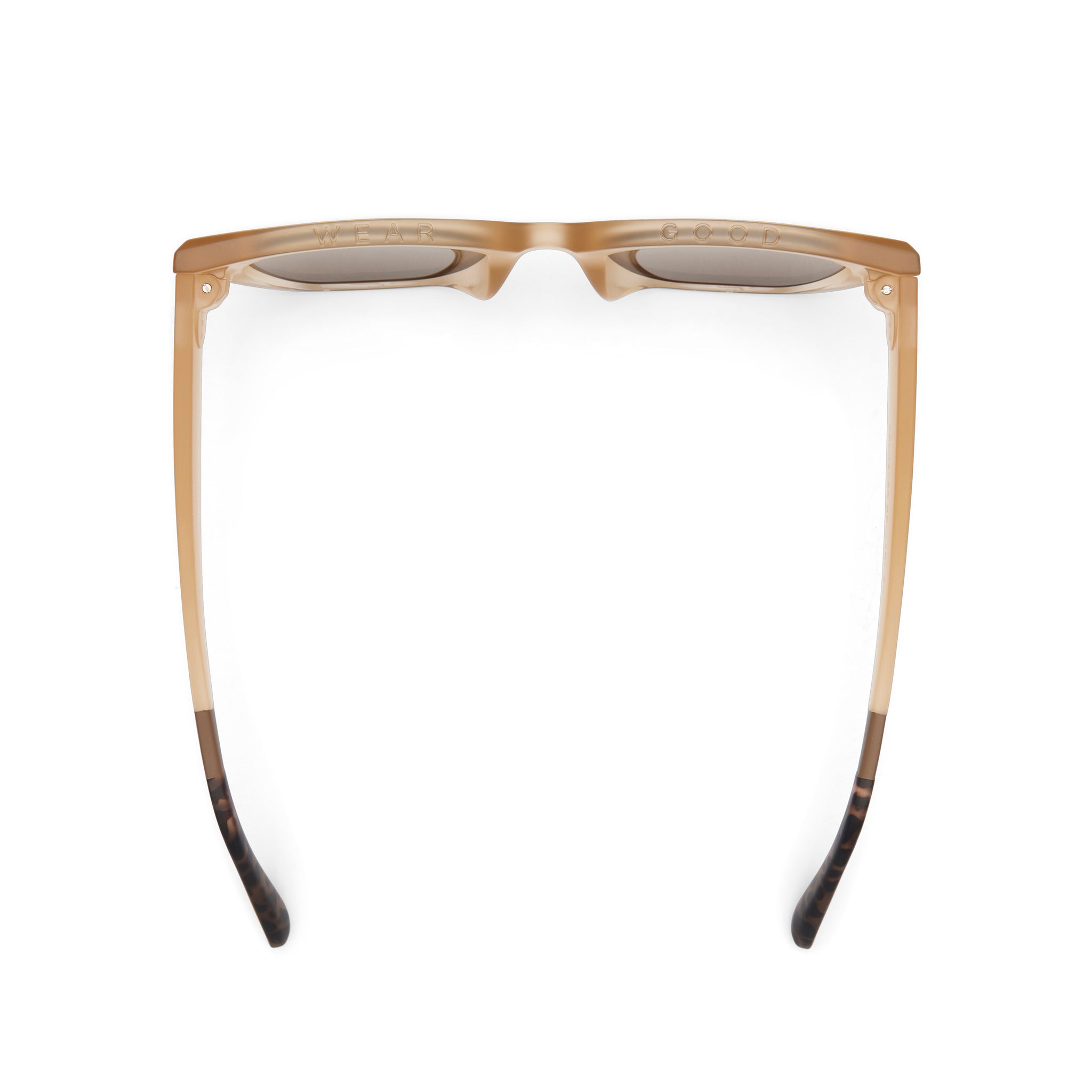 Sydney Oatmilk Crystal Fade Traveler Sunglasses