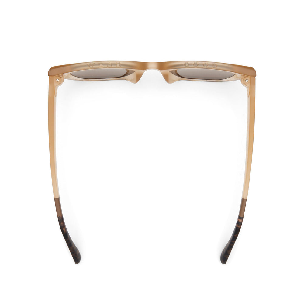 Sydney Oatmilk Crystal Fade Traveler Sunglasses
