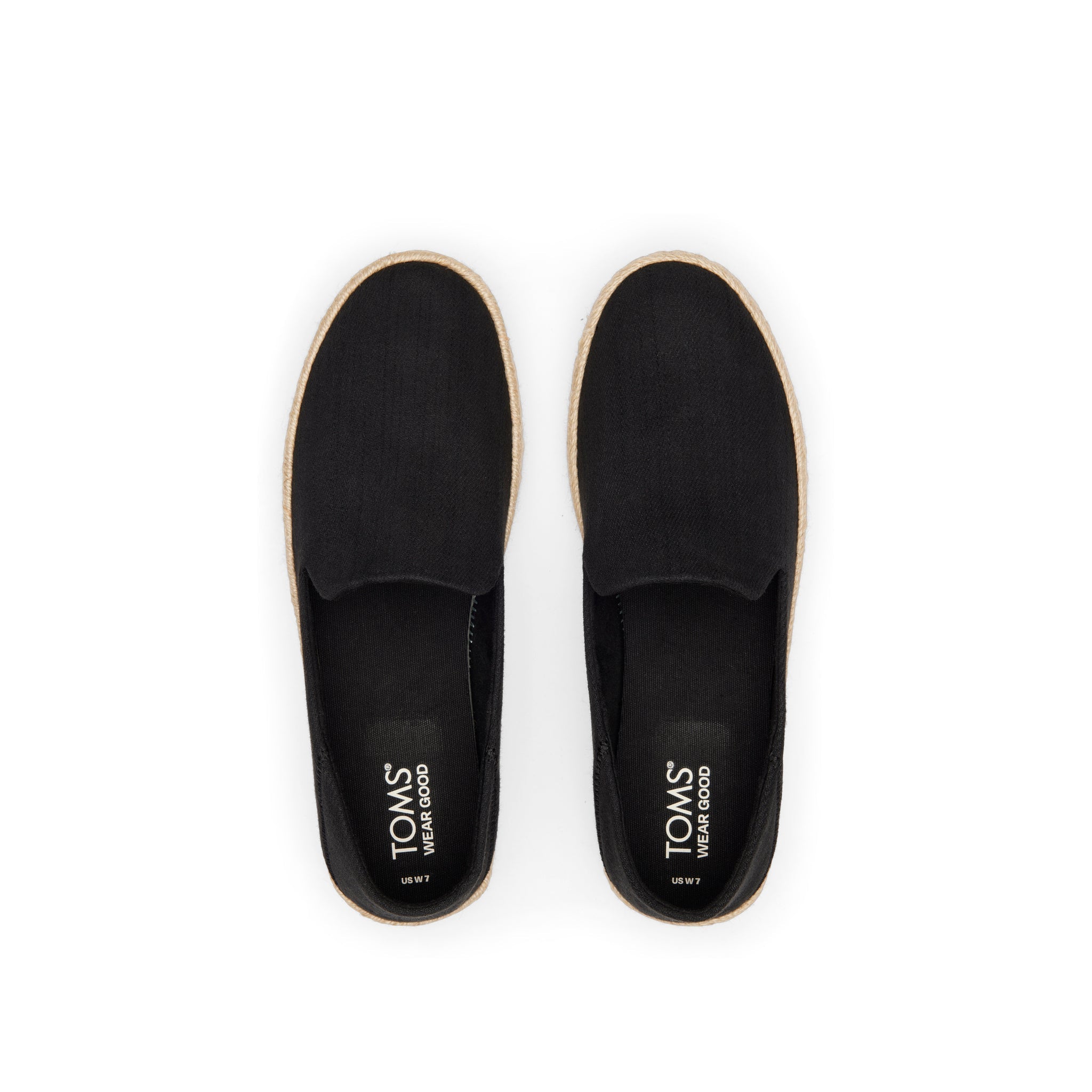 Carolina Black Twill Espadrille
