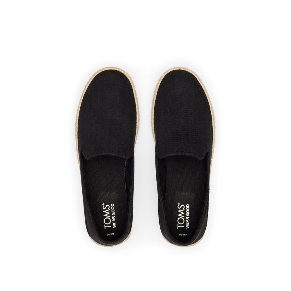 Carolina Black Twill Espadrille