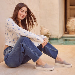 Verona Grey Slip On Sneaker