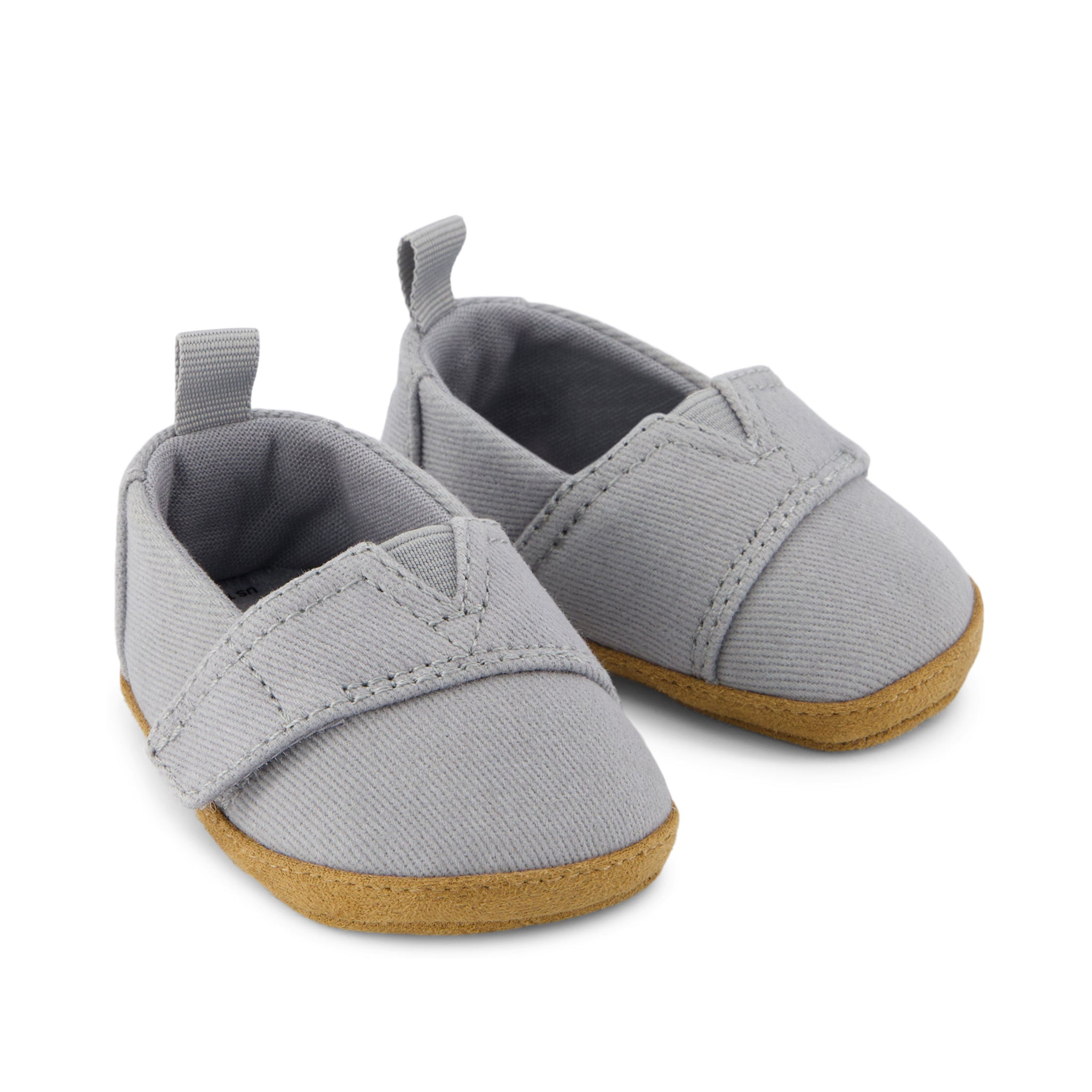 Layette Alpargata Ultimate Grey Vintage Twill Toddler Crib Shoe