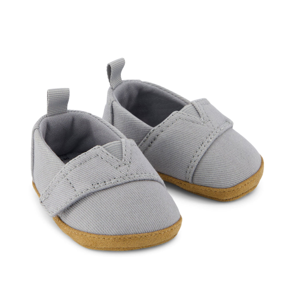 Layette Alpargata Ultimate Grey Vintage Twill Toddler Crib Shoe