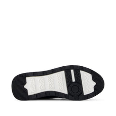 TRVL Lite Retro Runner Black Suede Water Repellent Sneaker