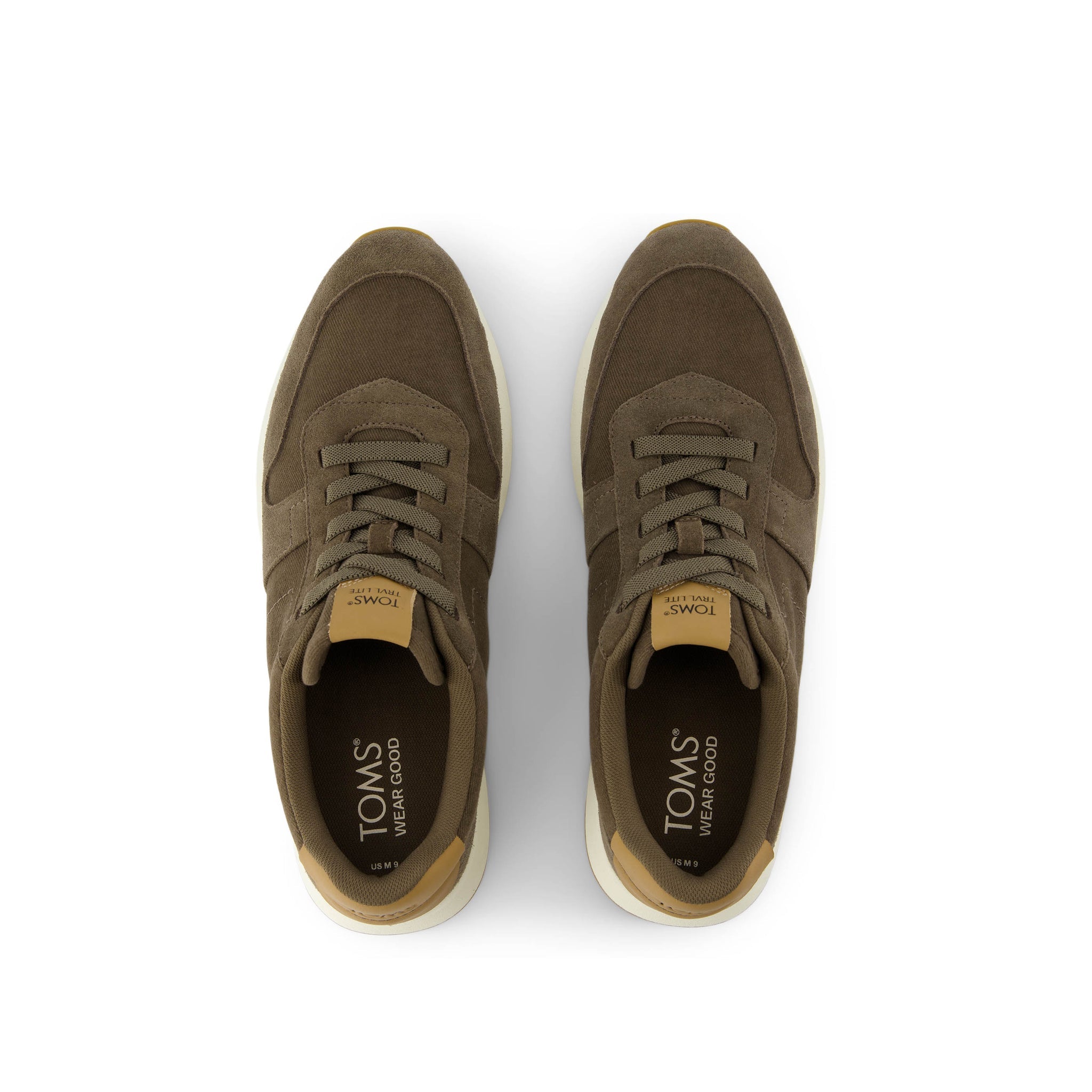 TRVL Lite Retro Runner Olive Water Repellent Sneaker