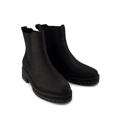 Bennet All Black Water Resistant Leather Boot