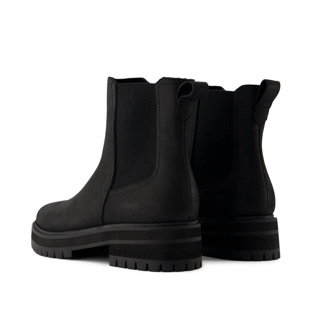Bennet All Black Water Resistant Leather Boot