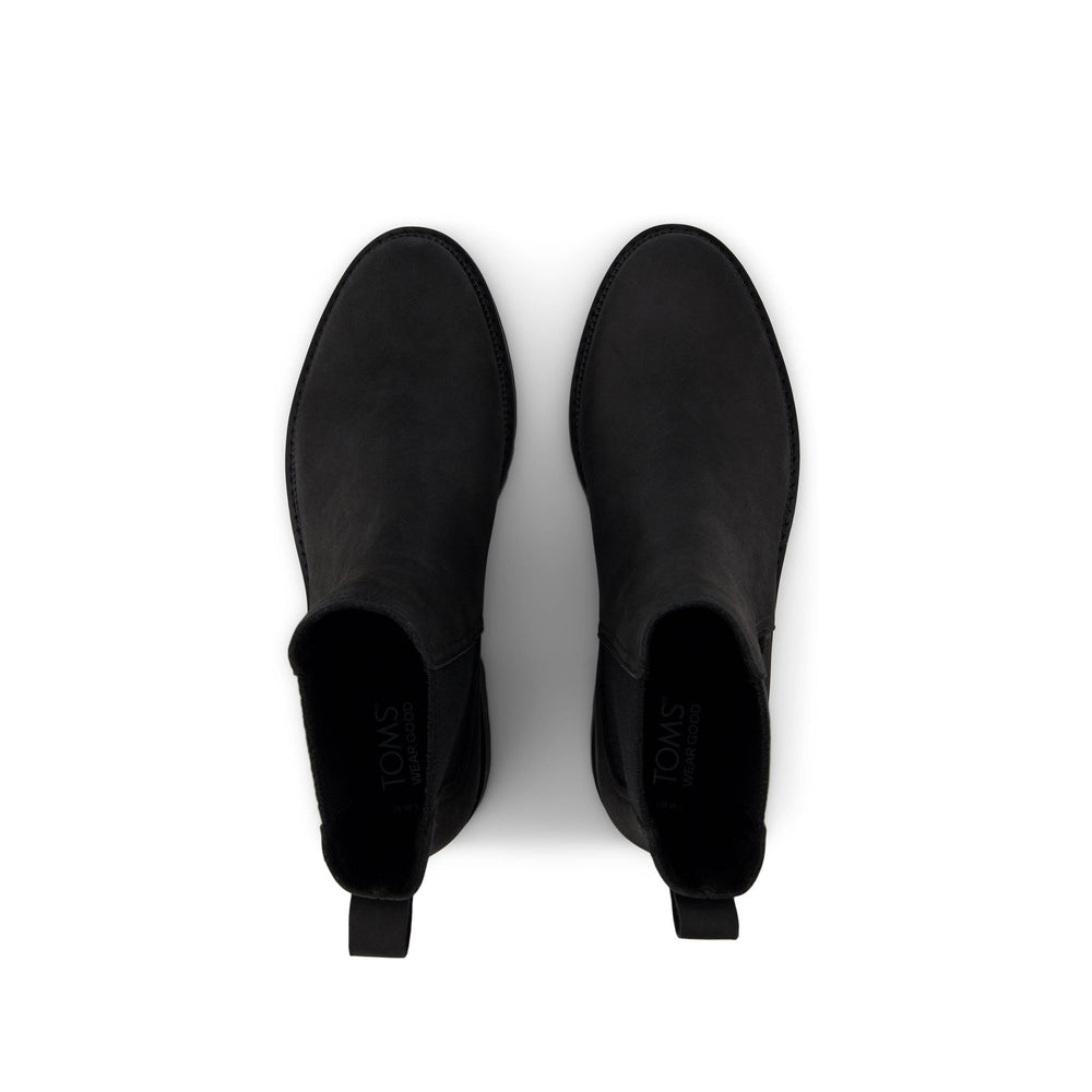 Bennet All Black Water Resistant Leather Boot