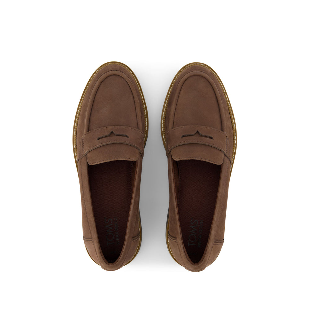 Cara Dark Brown Leather Loafer