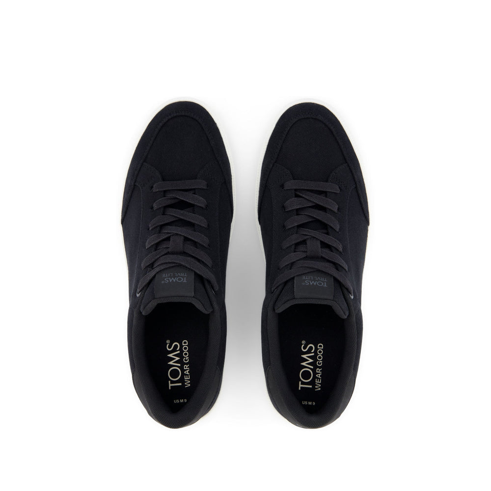 TRVL LITE Rio Black Vintage Twill Sneaker