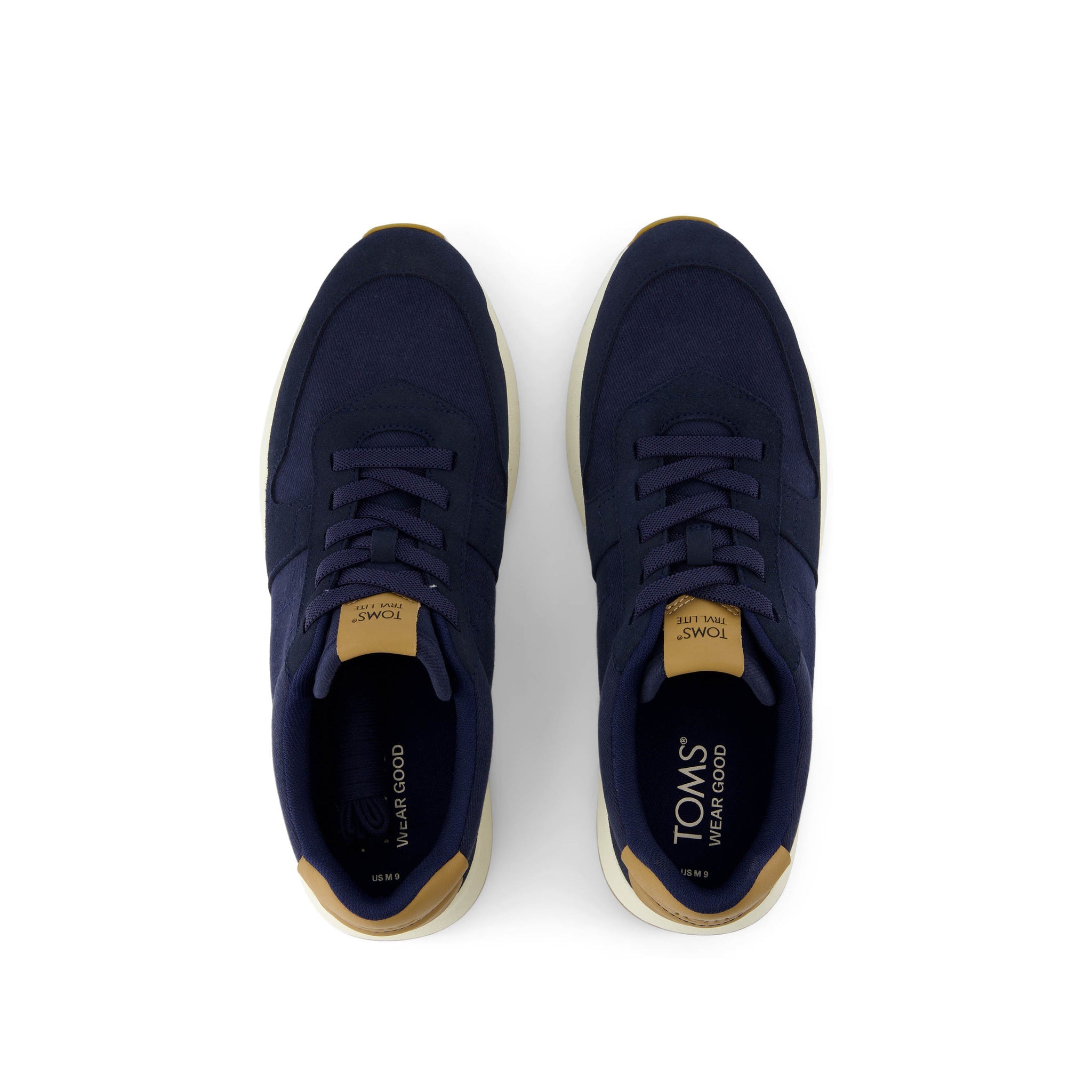 TRVL Lite Retro Runner Navy Water Repellent Sneaker