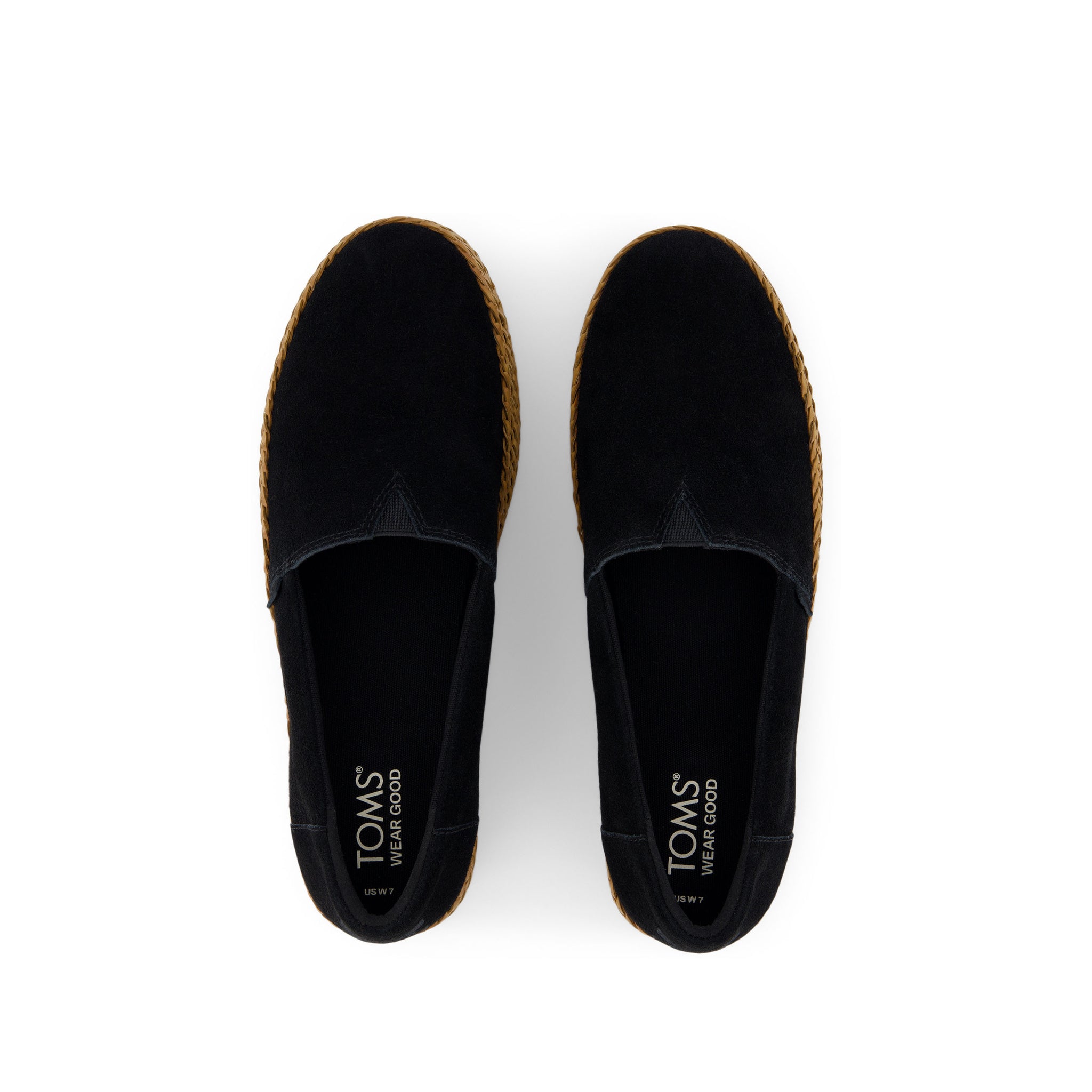 Valencia Black Suede Espadrille Platform Espadrille
