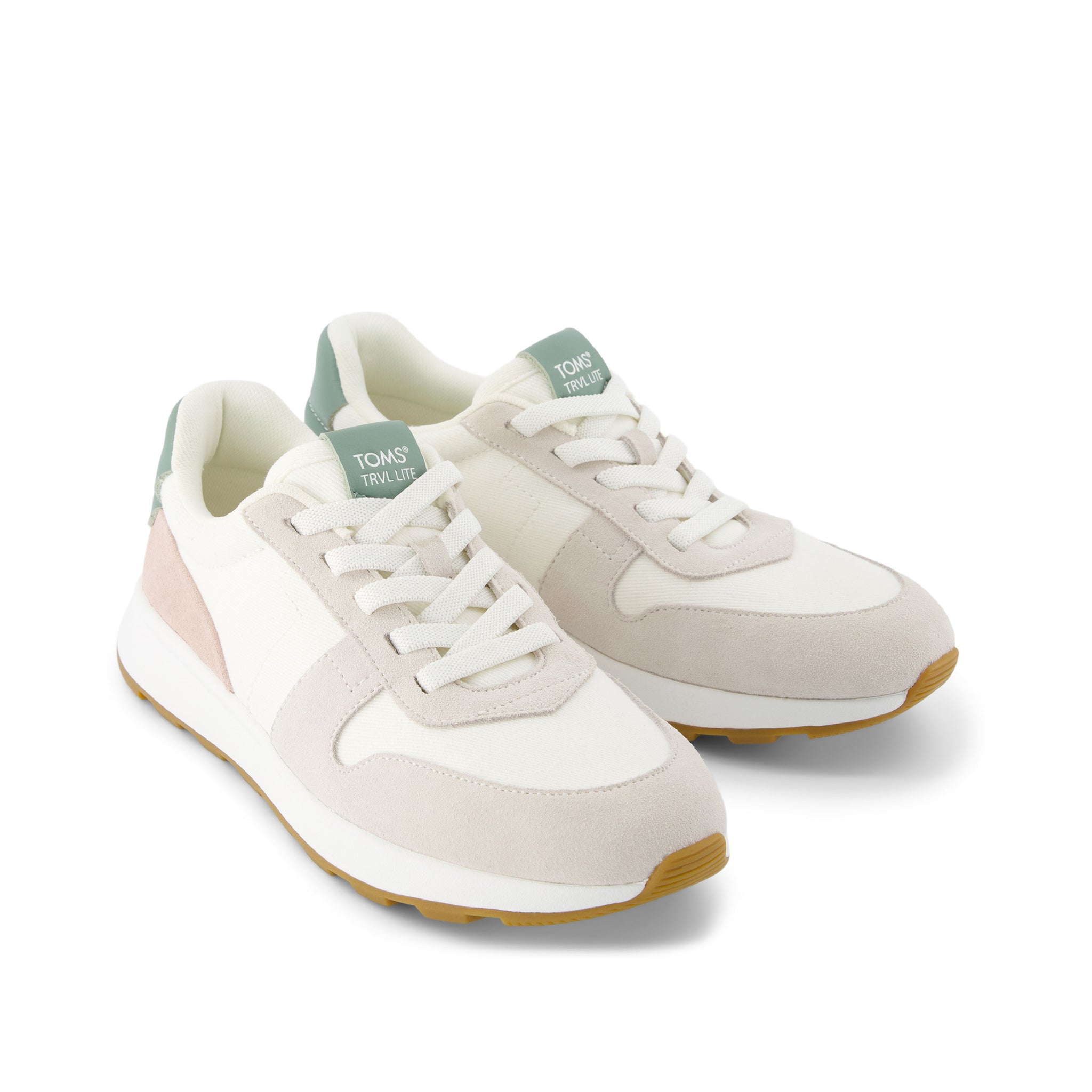 TRVL LITE Retro Runner Natural Vintage Twill Water Repellant Sneaker