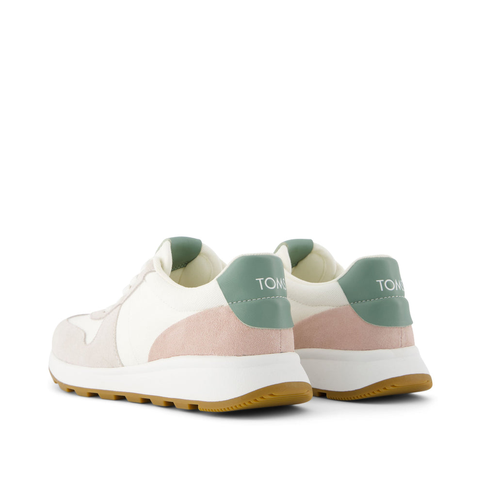 TRVL LITE Retro Runner Natural Vintage Twill Water Repellant Sneaker