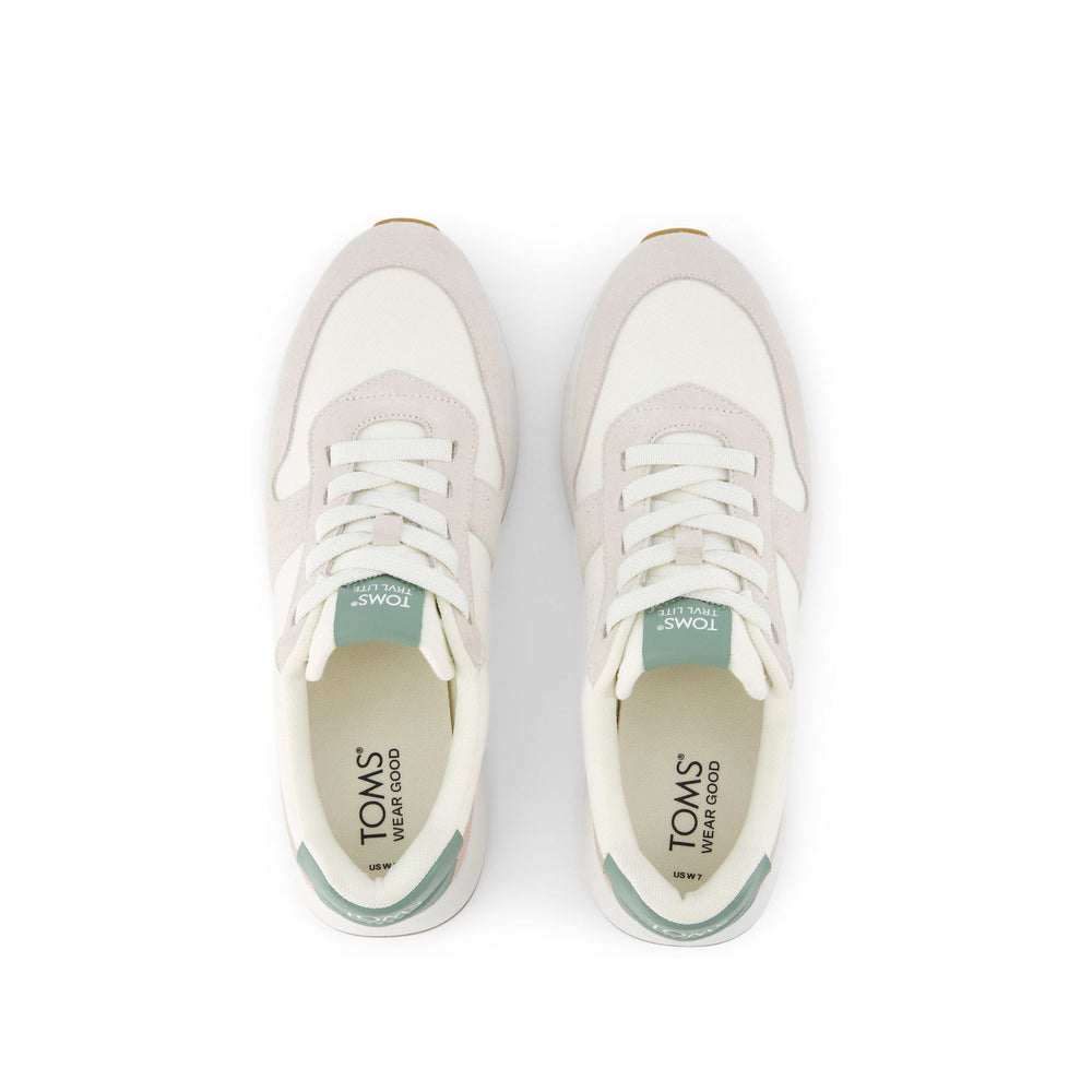 TRVL LITE Retro Runner Natural Vintage Twill Water Repellant Sneaker