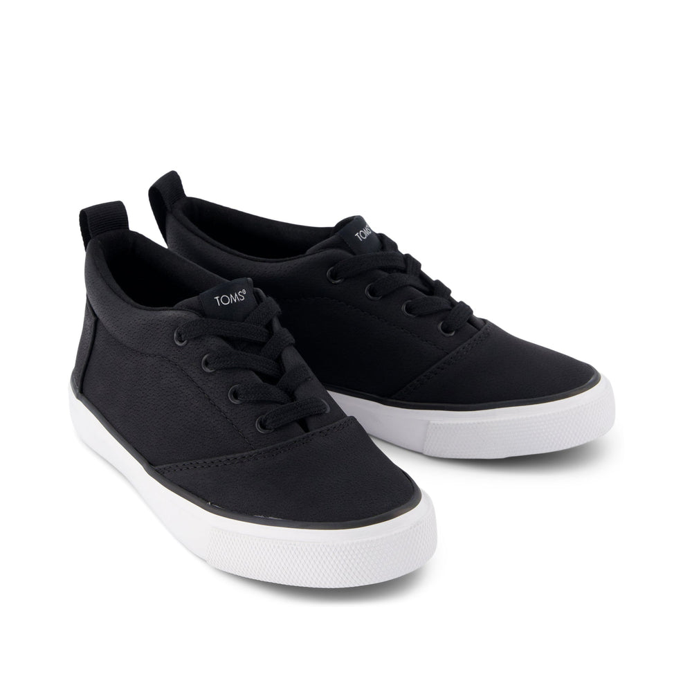 Youth Fenix Mid Black Suede Kids Sneaker