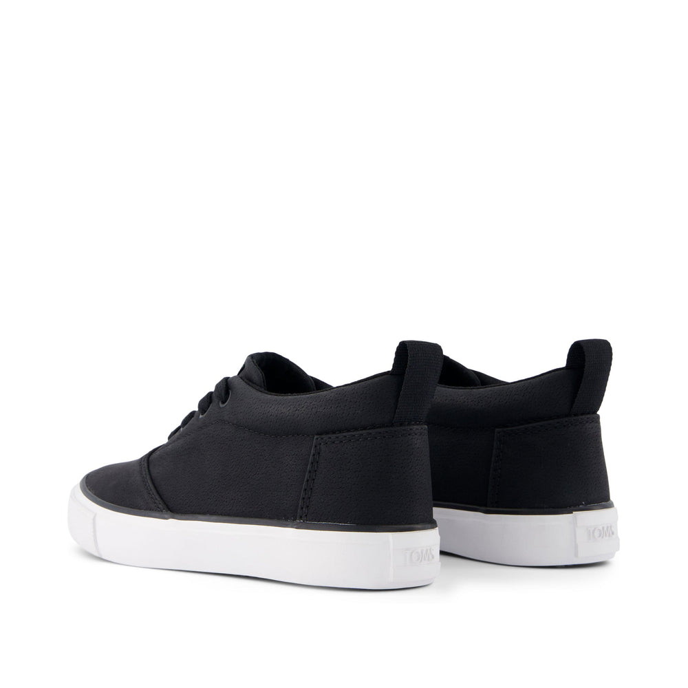 Youth Fenix Mid Black Suede Kids Sneaker