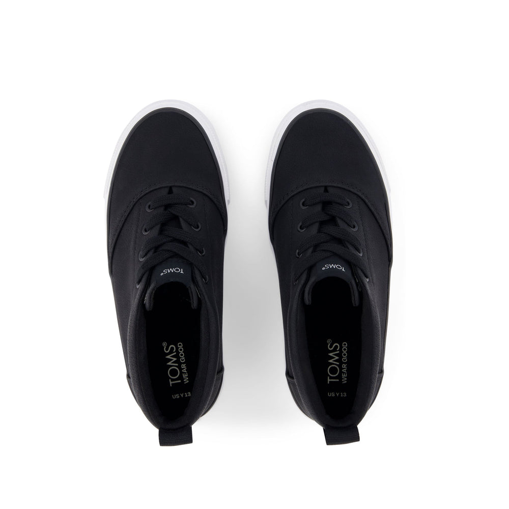 Youth Fenix Mid Black Suede Kids Sneaker