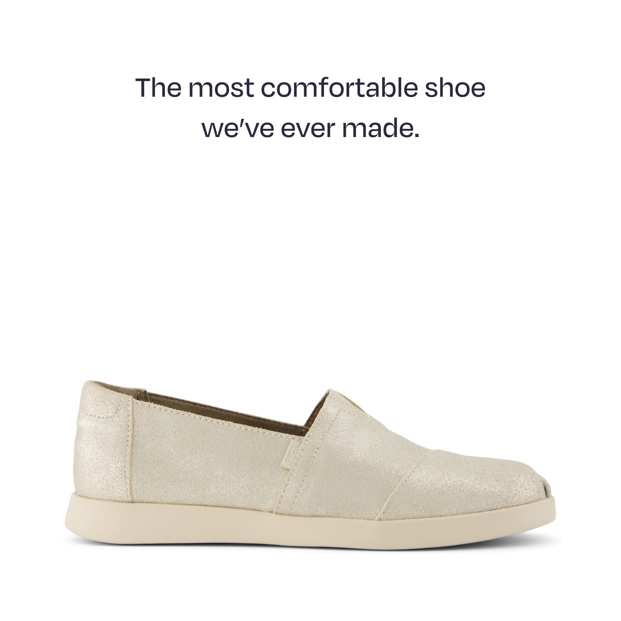 Alpargata Plus Champagne Metallic Suede