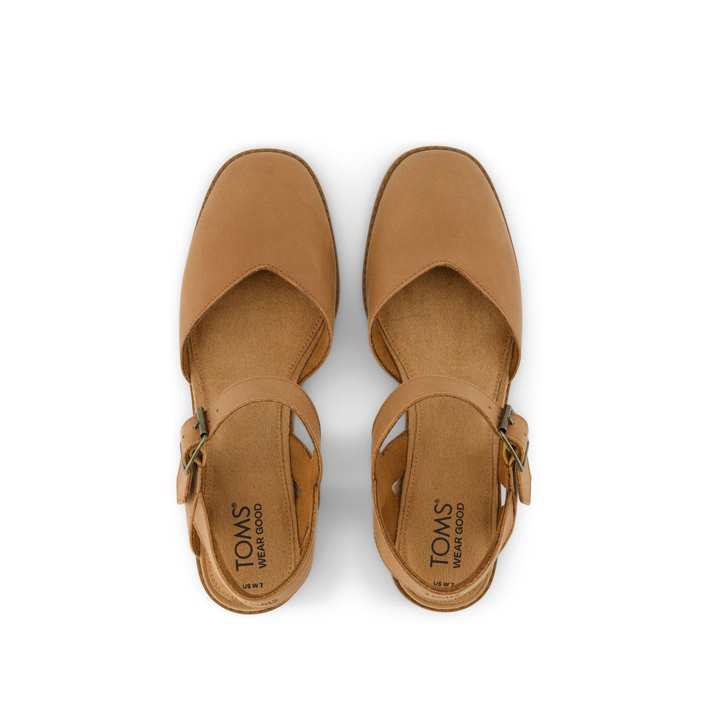 Jaclyn Brown Leather Heel