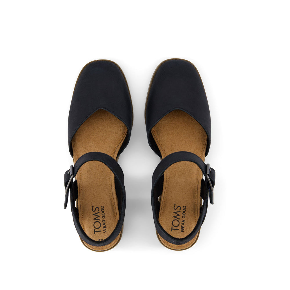 Jaclyn Black Leather Heel