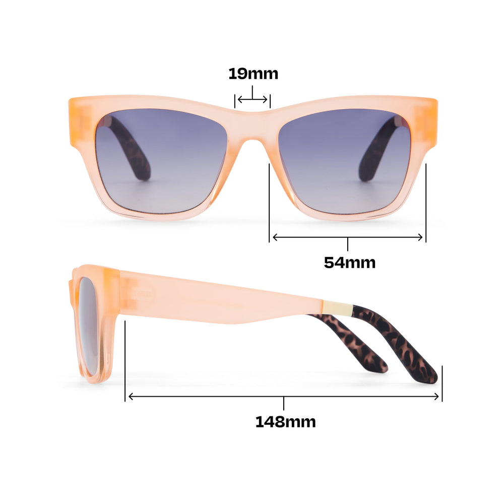 Devon Peach Traveler Sunglasses