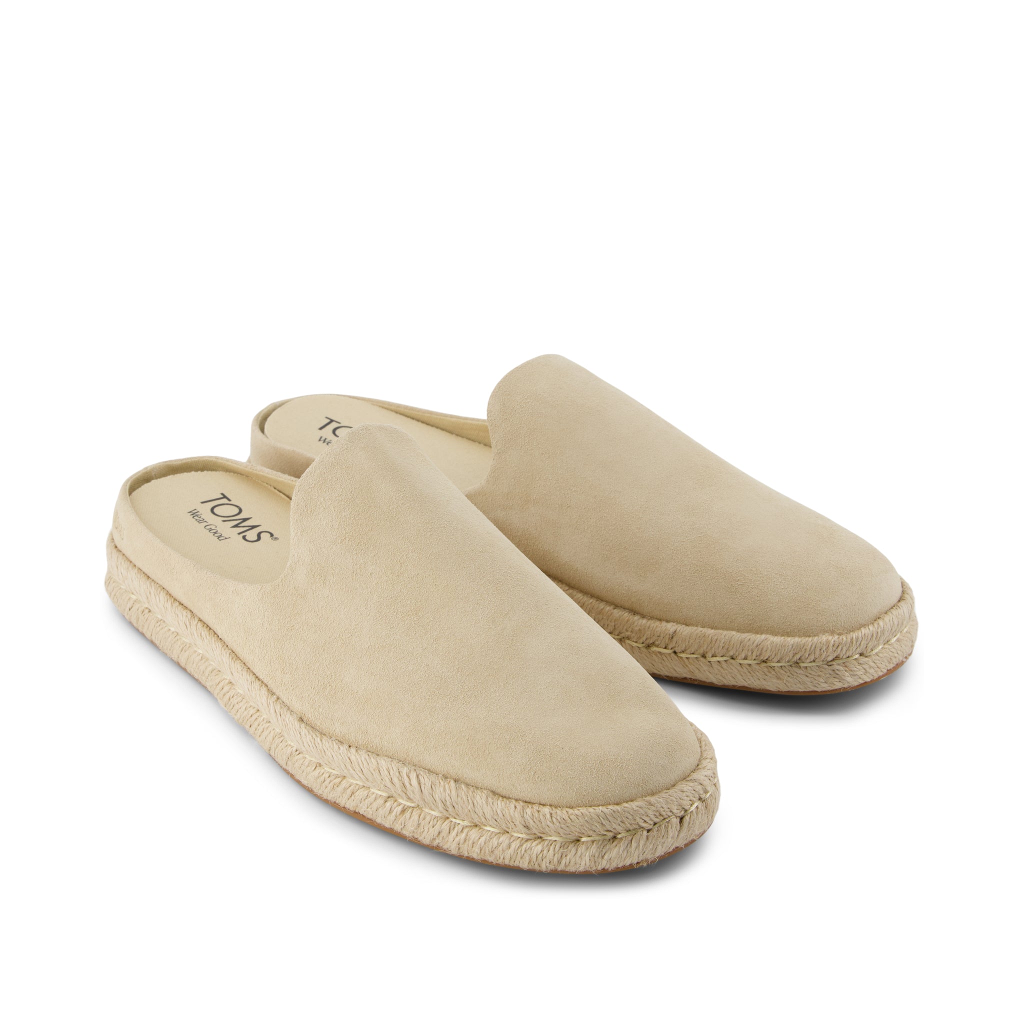 Santiago Mule Almond Suede