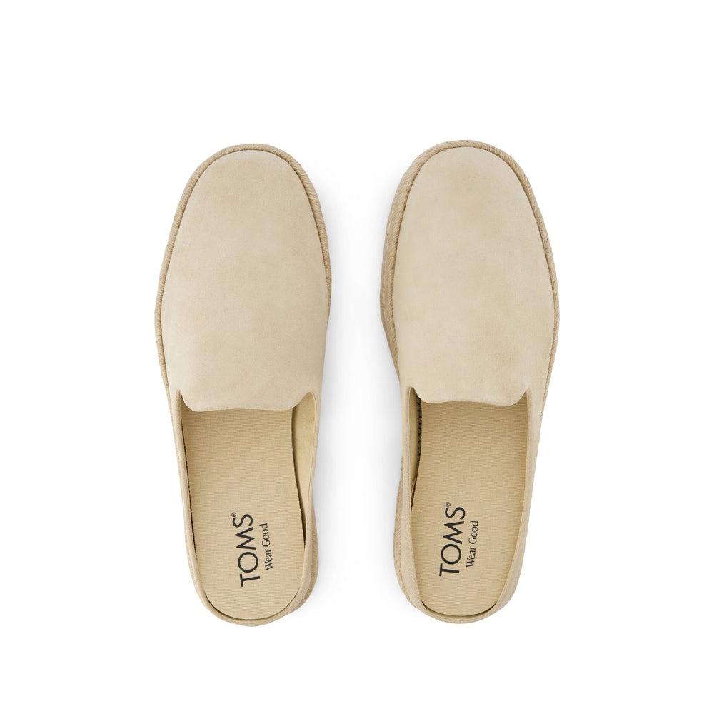Santiago Mule Almond Suede