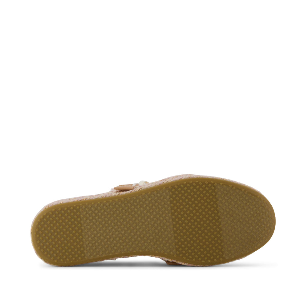 Carolina Lace-Up Espadrille Pale Rose Beachside Woven