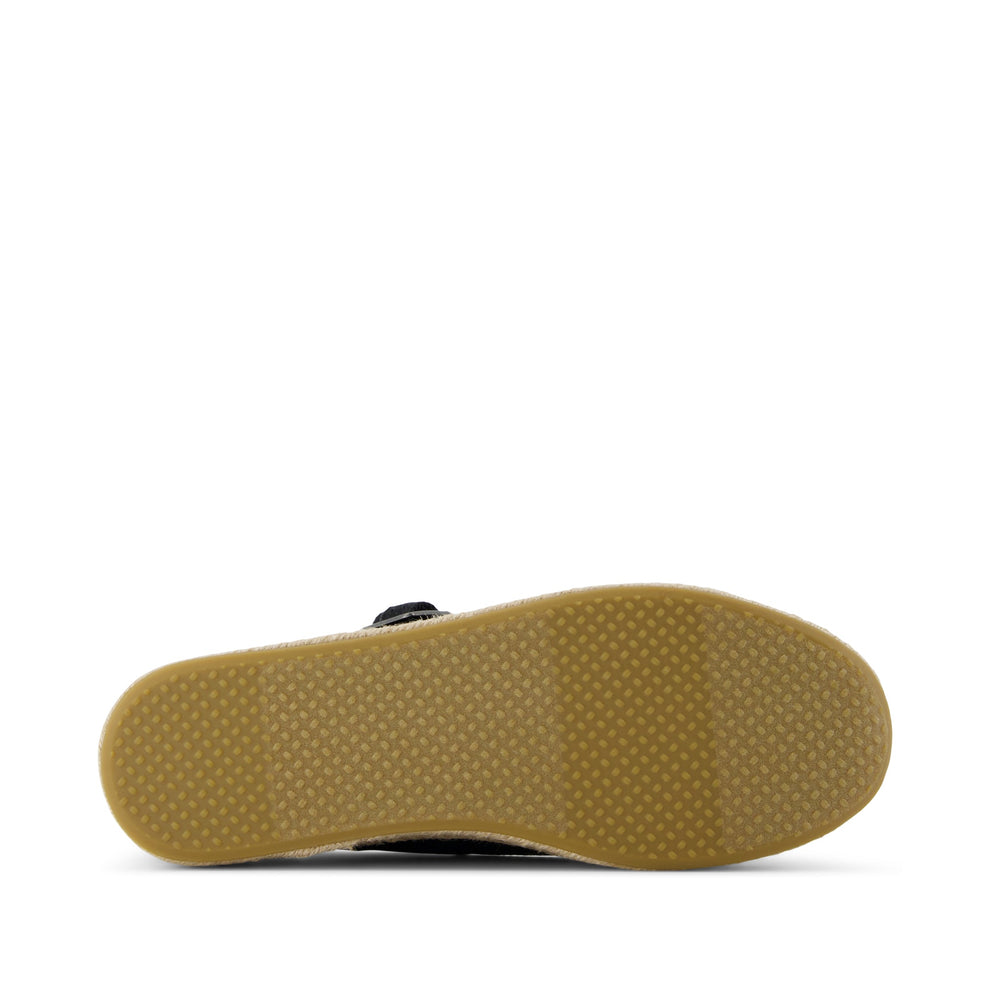 Carolina Mary Jane Espadrille Black Heavy Canvas