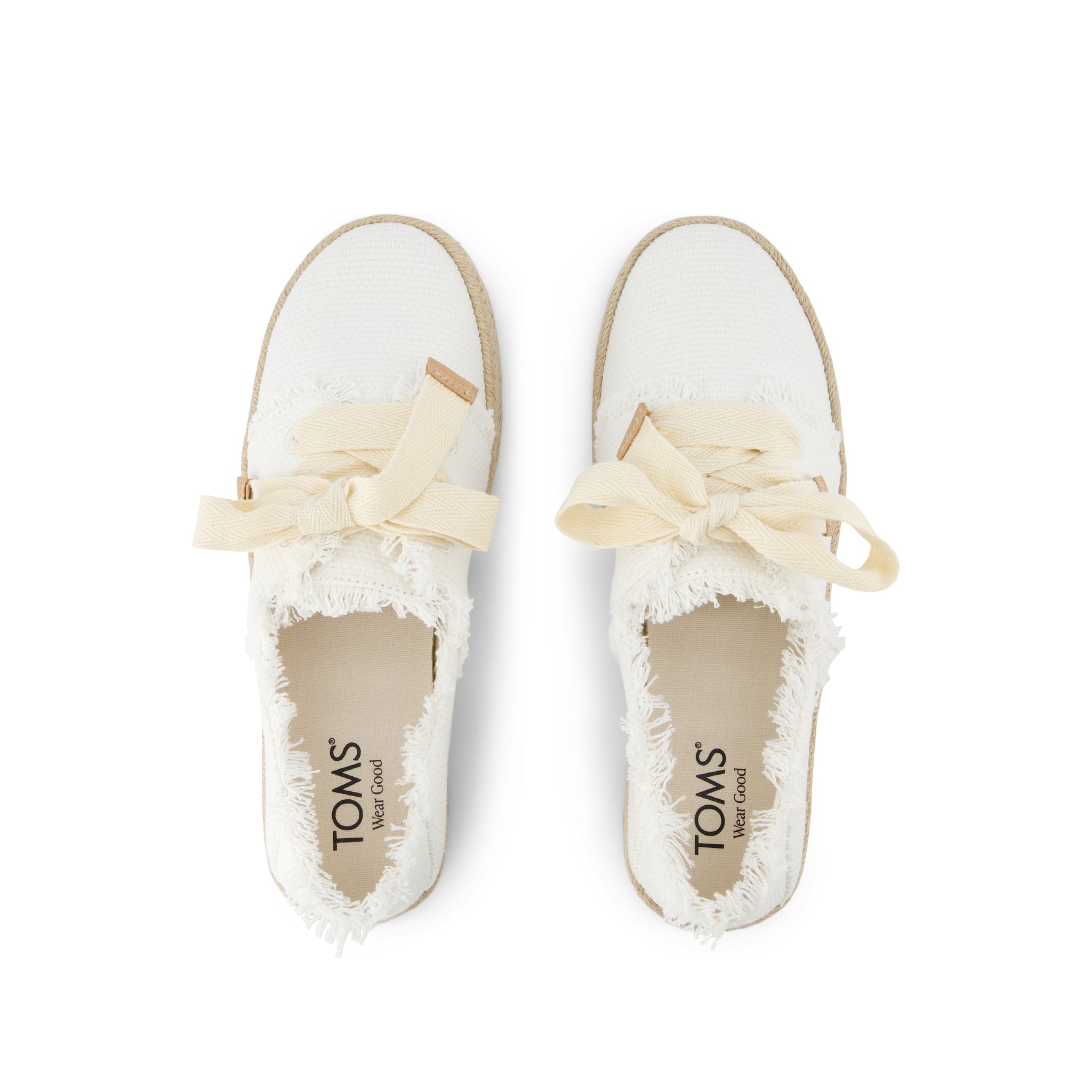 Carolina Lace-Up Espadrille White Beachside Woven