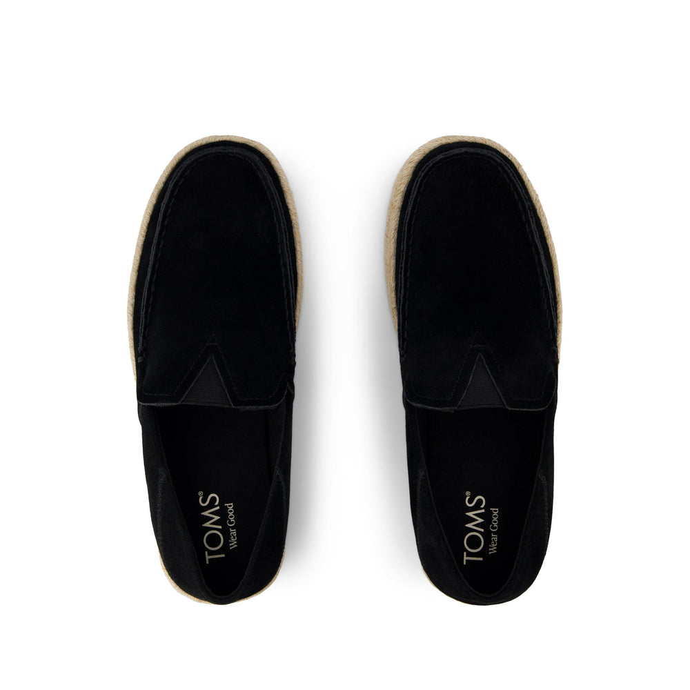 Alonso Rope Loafer Black Suede