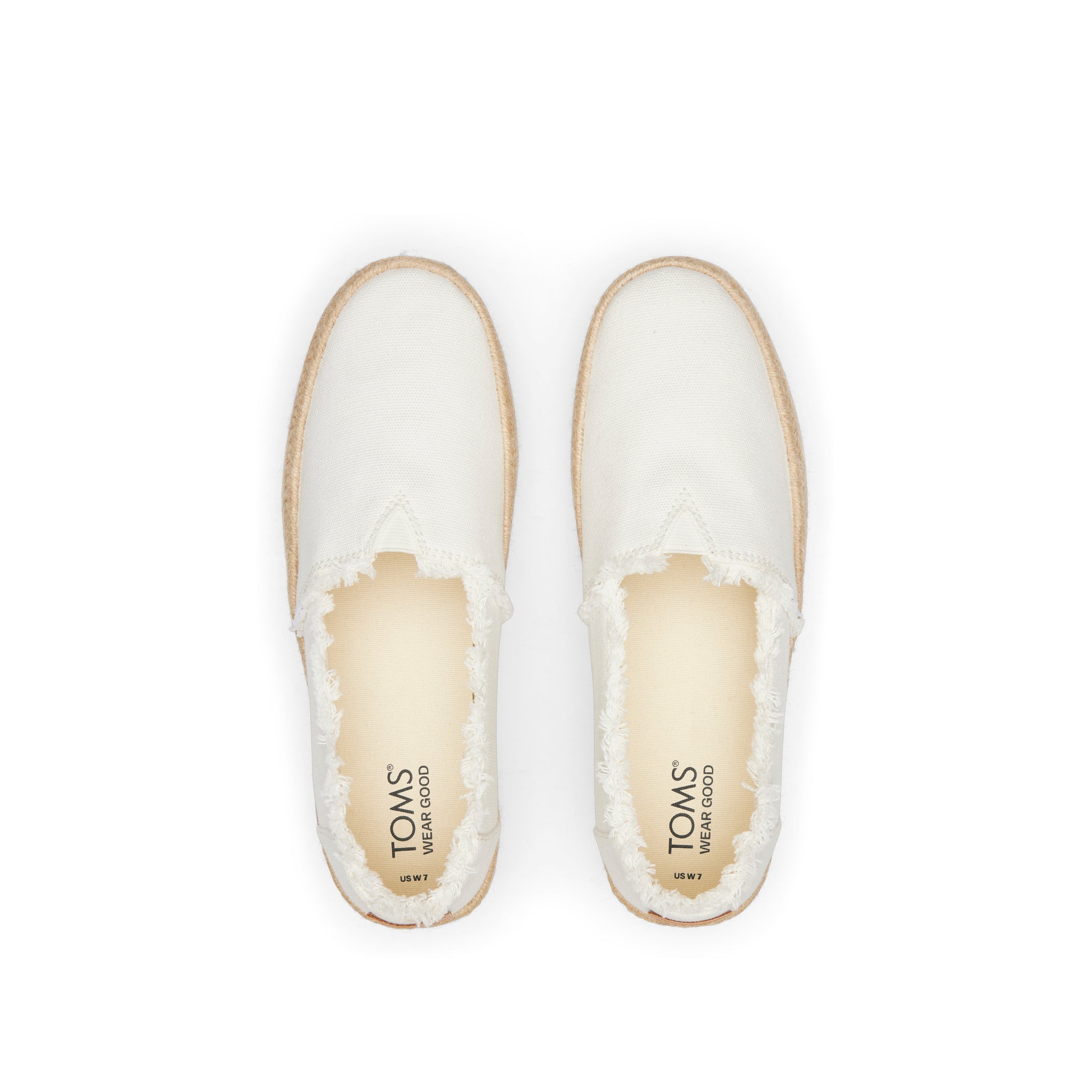 Valencia White Canvas Platform Espadrille