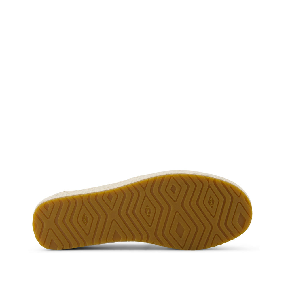 Valencia Platform Espadrille Champagne Metallic Basket Weave