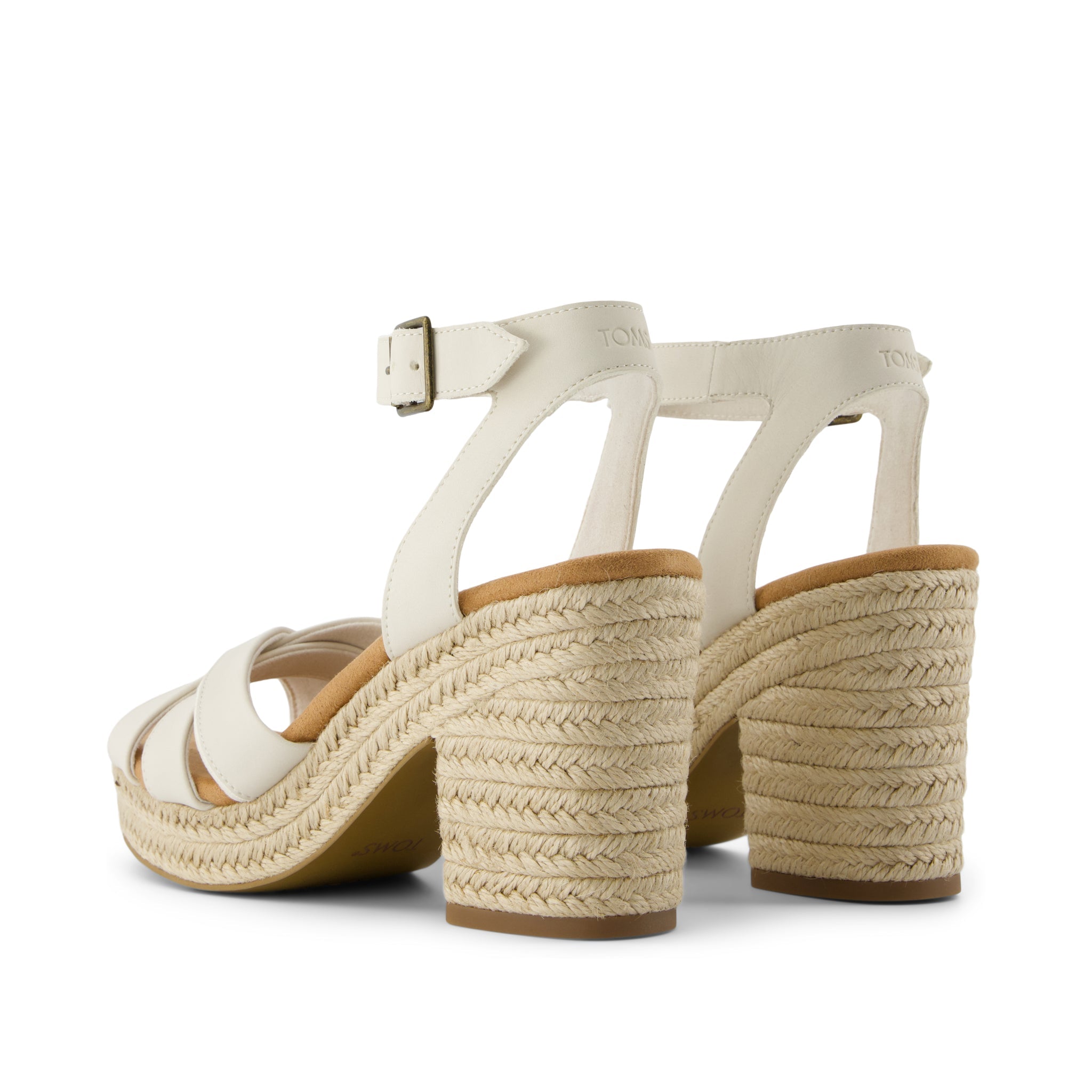 Majorca Rope Strappy Platform Sandal Light Sand Leather