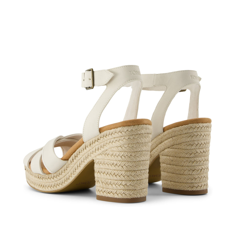 Majorca Rope Strappy Platform Sandal Light Sand Leather